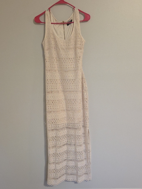 Guess Dresses & Skirts - Guess Sleeveless Crochet Maxi Dress in Cream